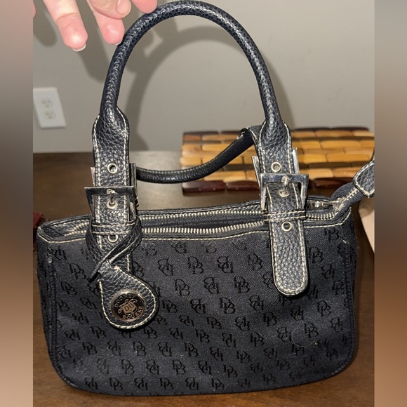 Dooney & Bourke Black Monogram Shoulder Bag - Picture 1 of 5